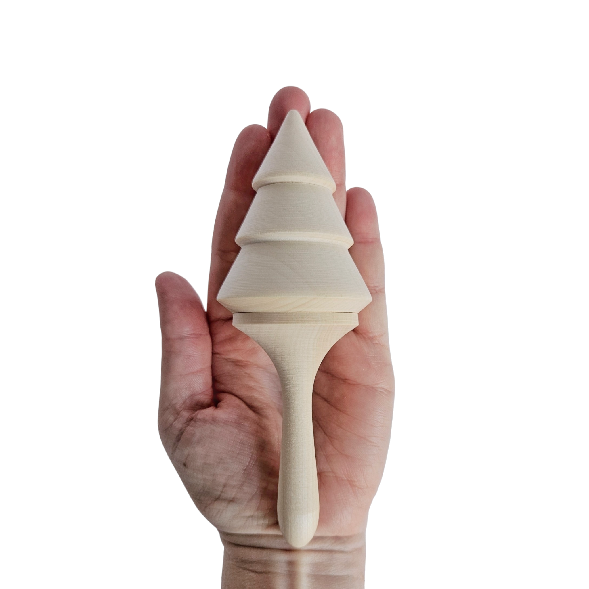 Maraca Tree Fir Tree Maraca, Unfinished for Crafts & DIY Toys – Playspire LLC