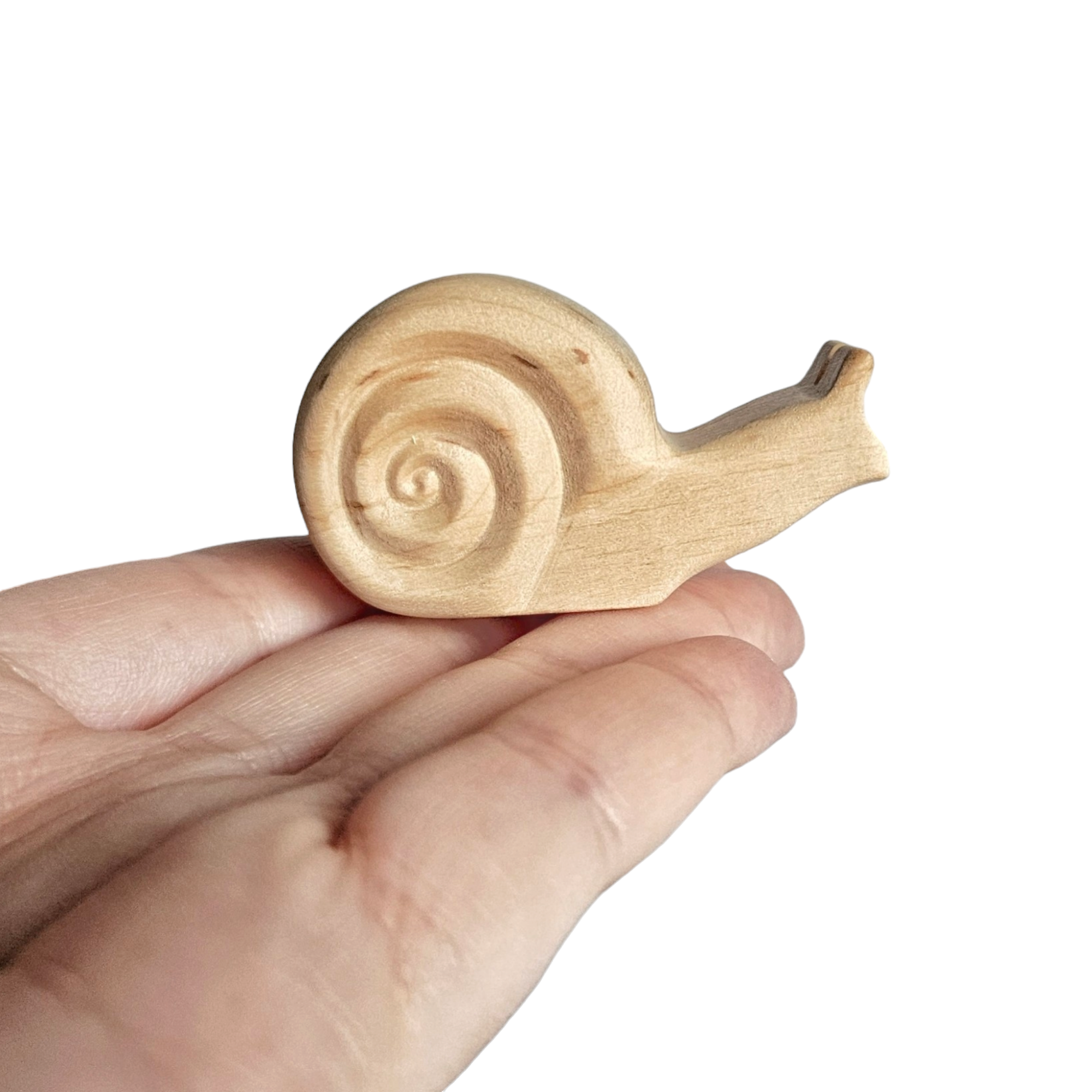 Wood Rocking Snail Miniature Carved Wooden Snail Figurine – Playspire LLC