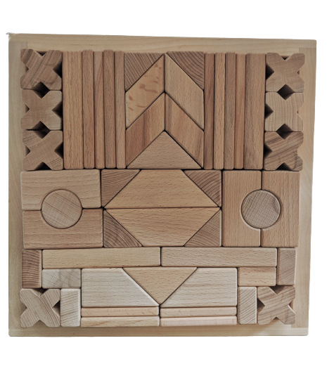 Block Set Assorted Design Variety Block Set (52 blocks + tray) – Playspire LLC