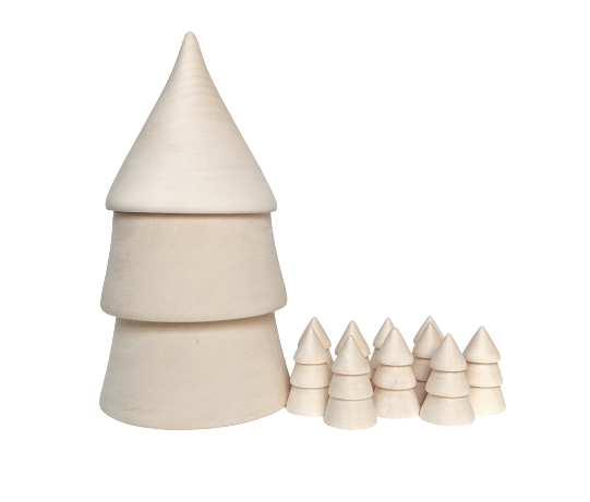 Box Fir Tree Fir Tree Box with 10 Mini Trees ***SECONDS QUALITY*** – Playspire LLC