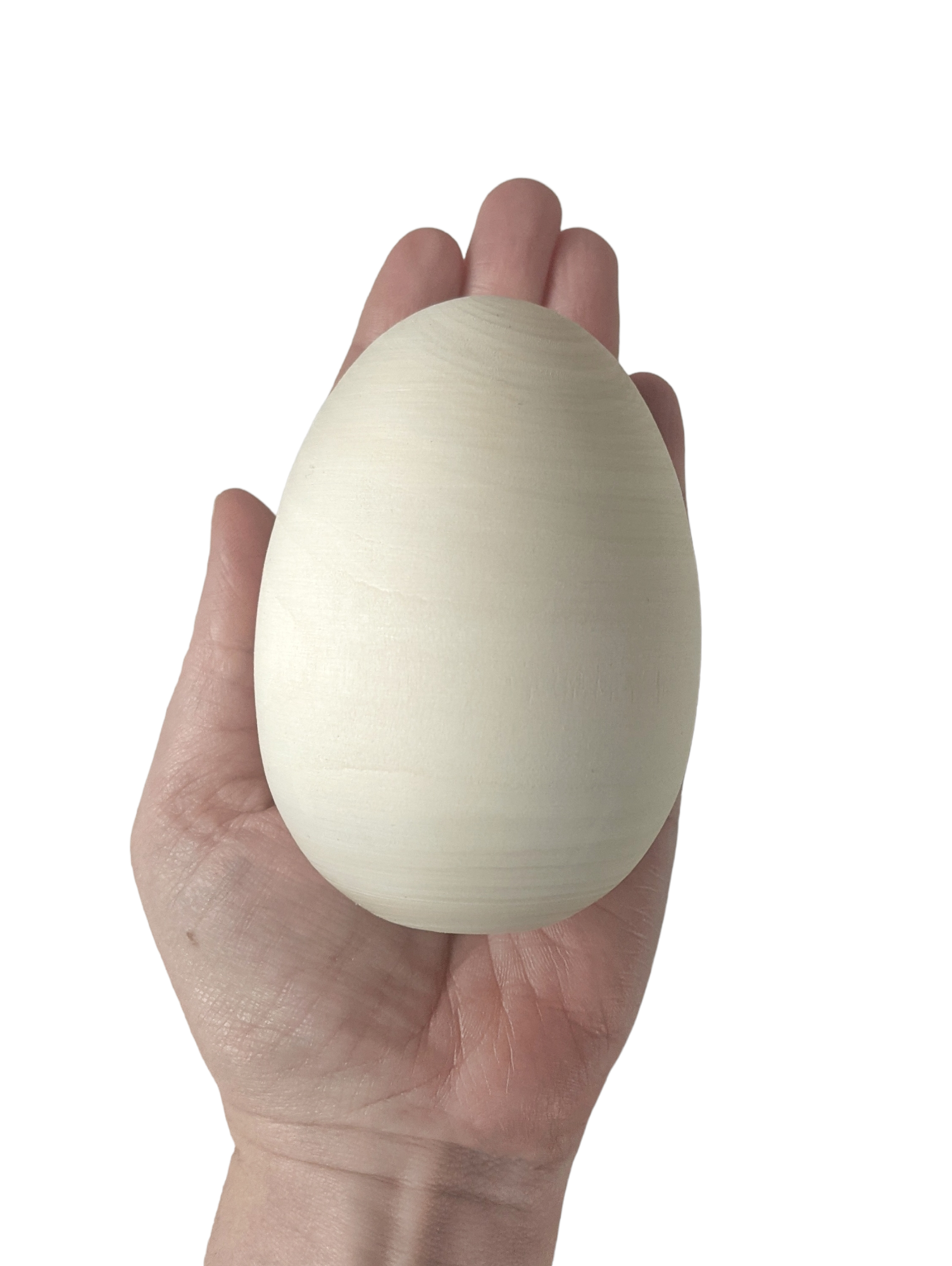 Wooden Eggs Unfinished Flat Bottom, Multiple Sizes Available