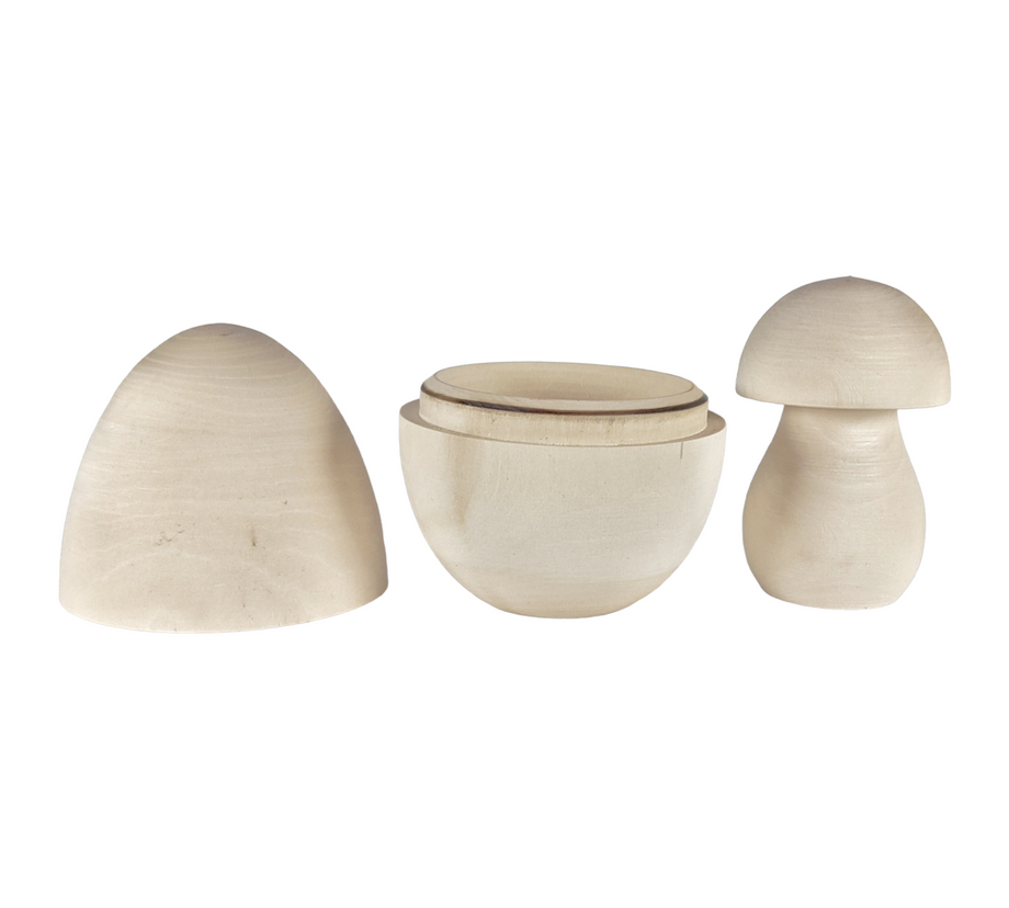 LiNDEN odd eggs リンデン　オッドエッグス　蓄光ver. Large Wooden Egg Box, Fillable for Easter Gifts & Spring